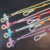 Mobile phone lanyard cross-body wearable long style with ring pendant
