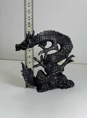 Vintage黄铜龙 云上飞龙 四爪龙 实心摆件 高端创意 古玩家居装饰