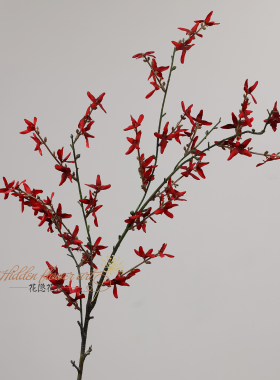 设计师大堂仿真迎春花连翘插花