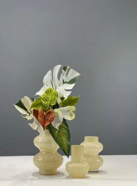 仿真花材pu红掌白绿橘暗红色红掌家居装饰样板房茶几摆放假花摆件