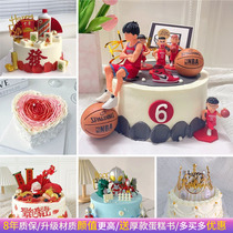 Simulation Cake Model 2023 New Children Cartoon Tennis Red Plastic Birthday Cake Shop Window Display Sample Customize