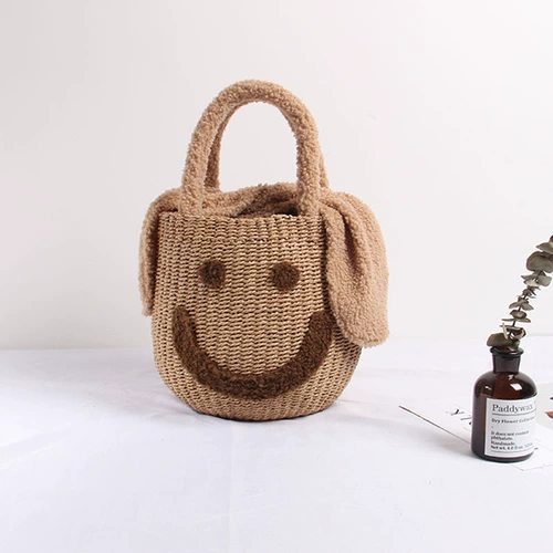 Демисезонная сумка через плечо, соломенное портативное ведро, «сделай сам», 2018