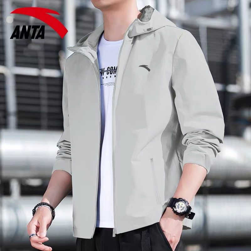 安踏外套男士2026秋冬季梭织运动上衣加绒保暖防风防泼水连帽夹克,淘宝优惠券,粉丝福利购,淘宝优惠卷