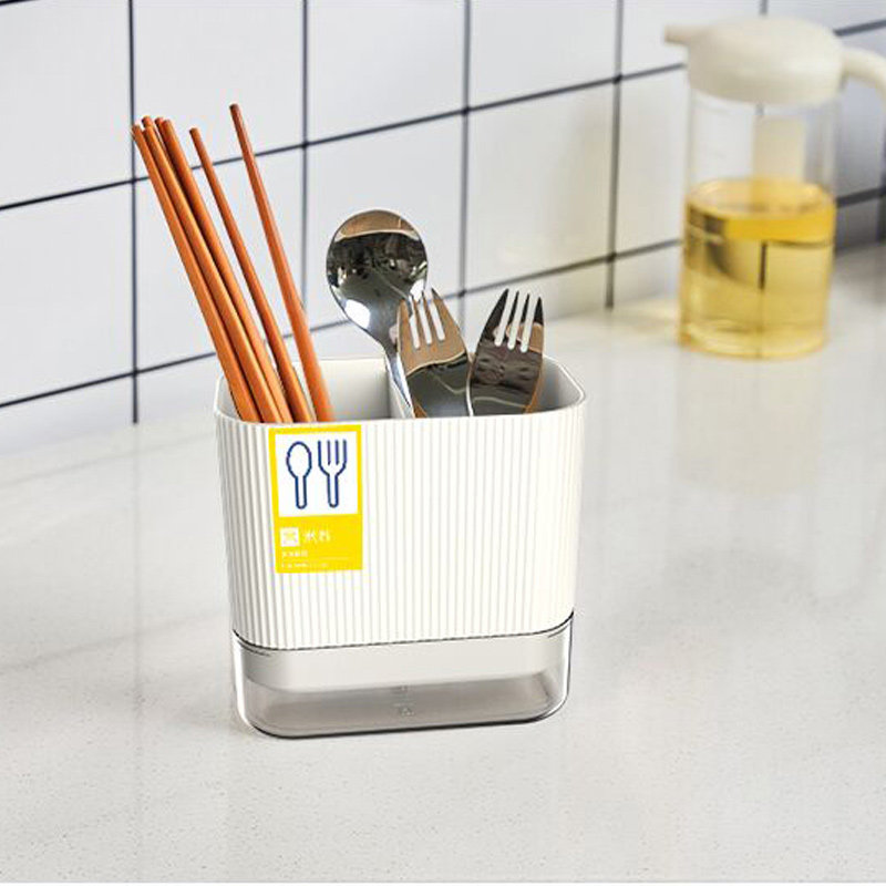 Kitchen chopstick box INS style new storage rack multi-functional chopstick cage drain storage household drainable chopstick barrel