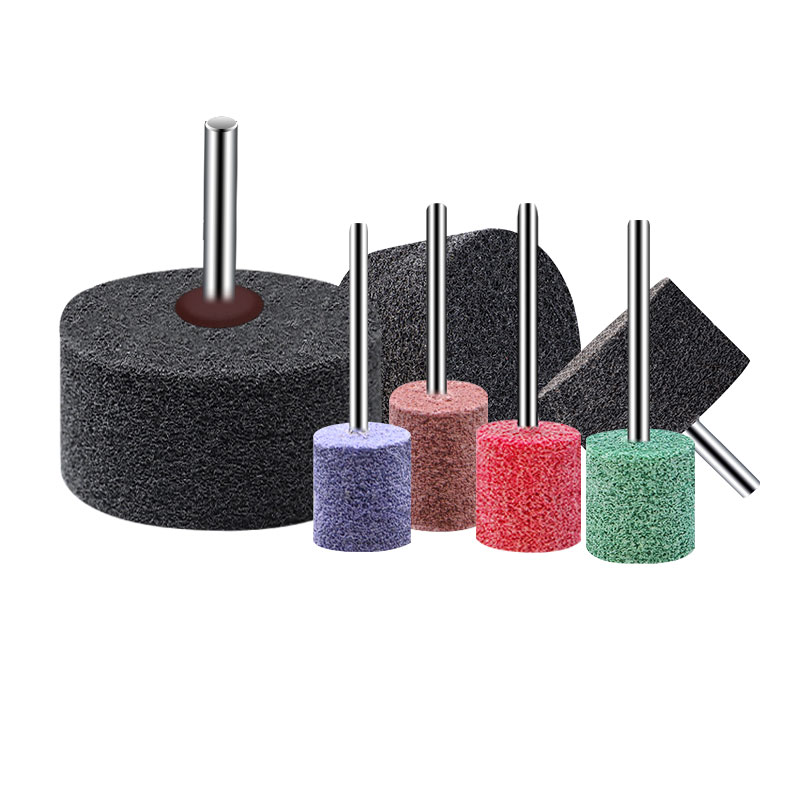 Nylon fiber grinding head, polishing, grinding and rust removal artifact