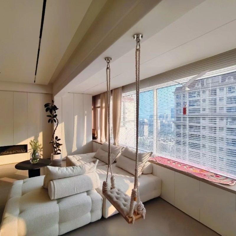 莫奈花园实木藤蔓秋千庭院网红打卡拍照道具仿真玫瑰花篮墙面装饰,淘宝优惠券,粉丝福利购,淘宝优惠卷