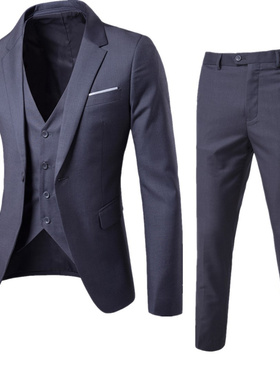 Men's suit+pants+vest Tuxedo Suit Male Suits formal clothes