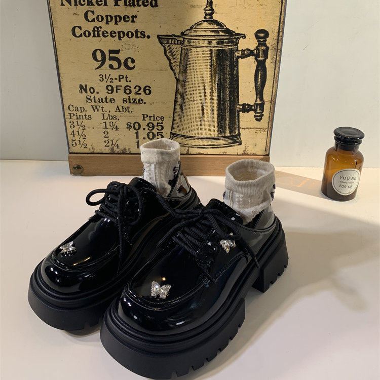 王小兔学院风乐福鞋女2025新款秋冬百搭女鞋厚底单鞋英伦风小皮鞋,淘宝优惠券,粉丝福利购,淘宝优惠卷