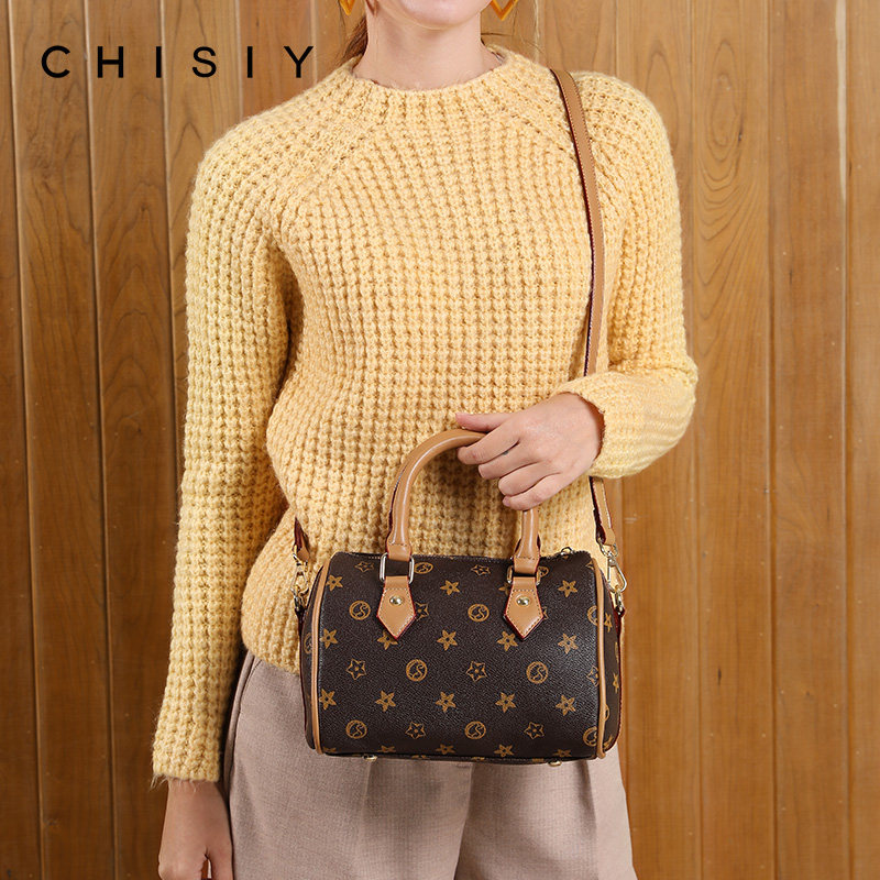 印花大容量2020新款简约波士顿包 chisiy琪熙女士包袋