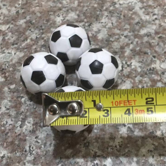Kindertisch-Kunststoffzubehör, schwarz-weißer kleiner Fußball