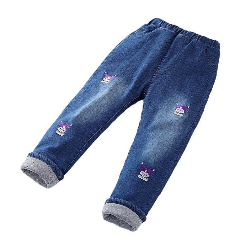 女童装冬季新款夹棉加厚保暖棉裤子三层夹棉洋气外穿儿童牛仔裤潮,淘宝优惠券,粉丝福利购,淘宝优惠卷