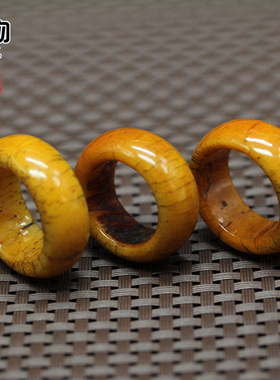 骆驼骨复古开片戒指跑环戒圈