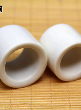 鹿角原色扳指凸凹射箭指环