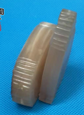 天然老羊角雕刻无事牌吊坠原色带血丝角丝纹高密半透挂件项坠配饰