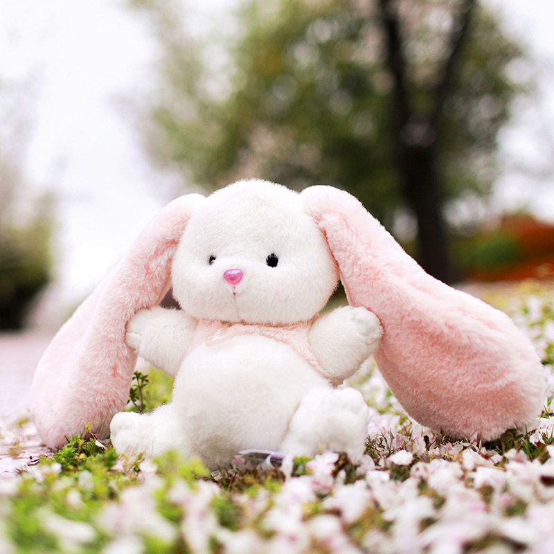 可爱小兔子毛绒玩具长耳朵兔公仔女孩生日礼物垂耳兔玩偶女生娃娃