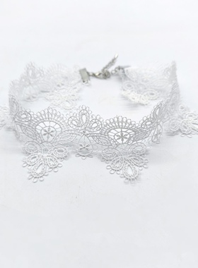 choker仙气新娘花朵脖子饰品颈带