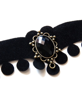 复古黑色蕾丝时尚风礼服脖子饰品