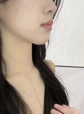 流苏黑色项圈水晶脖子饰品颈带