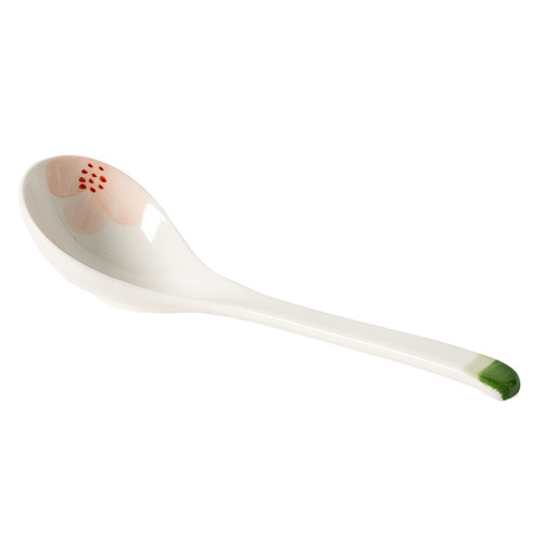 勺子高档汤勺陶瓷长柄汤匙家用餐勺大号盛汤调羹勺精致小勺喝汤勺 - 图3