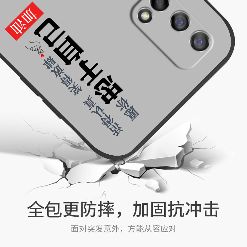 OPPORealmeQ2手机壳realme真我q2软硅胶保护套。送钢化膜0ppo全包边RMX2117小众ins网红潮牌壳5G防摔网红新品 - 图2