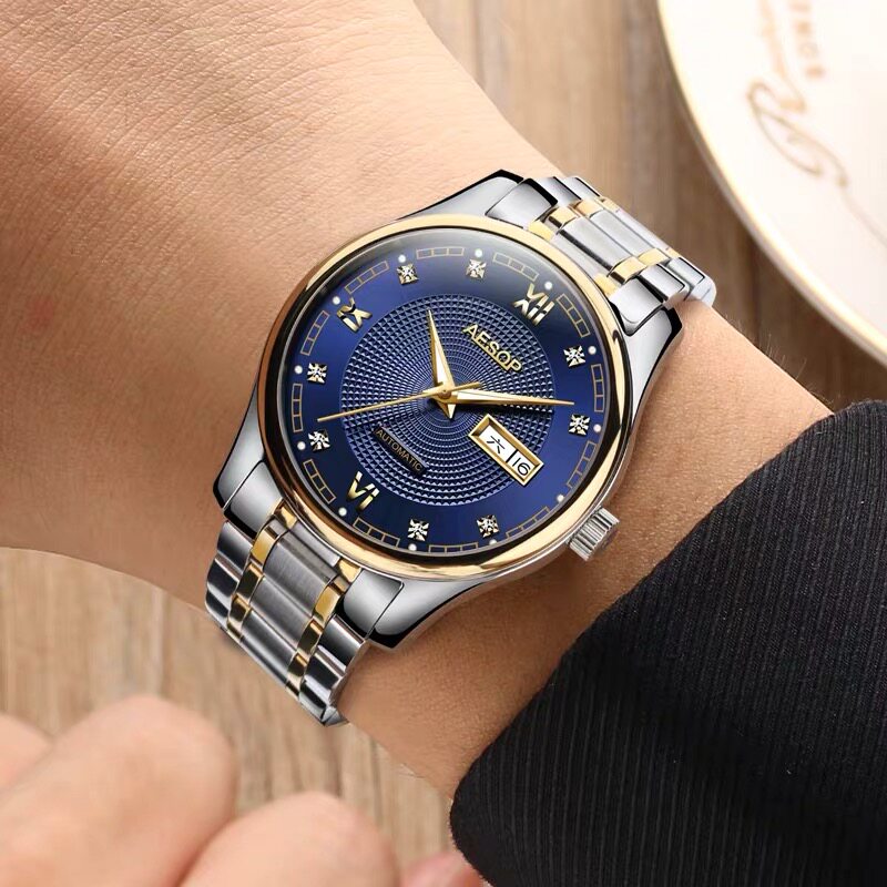 2019新款伊索正品男士防水全机械表 aesop利沃国产腕表