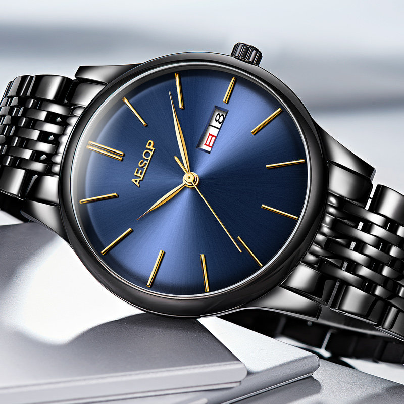 伊索新款男士时尚全自动防水机械表 aesop利沃国产腕表