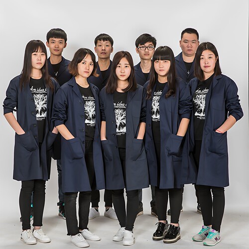 工作服大褂灰色衣服罩衣防尘工衣长款劳保服上衣物业搬运外套印字 - 图0