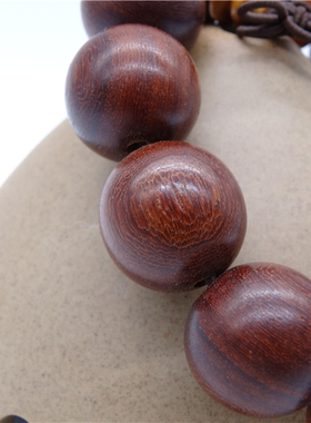 天然巴西手串紫檀红木本命年佛珠