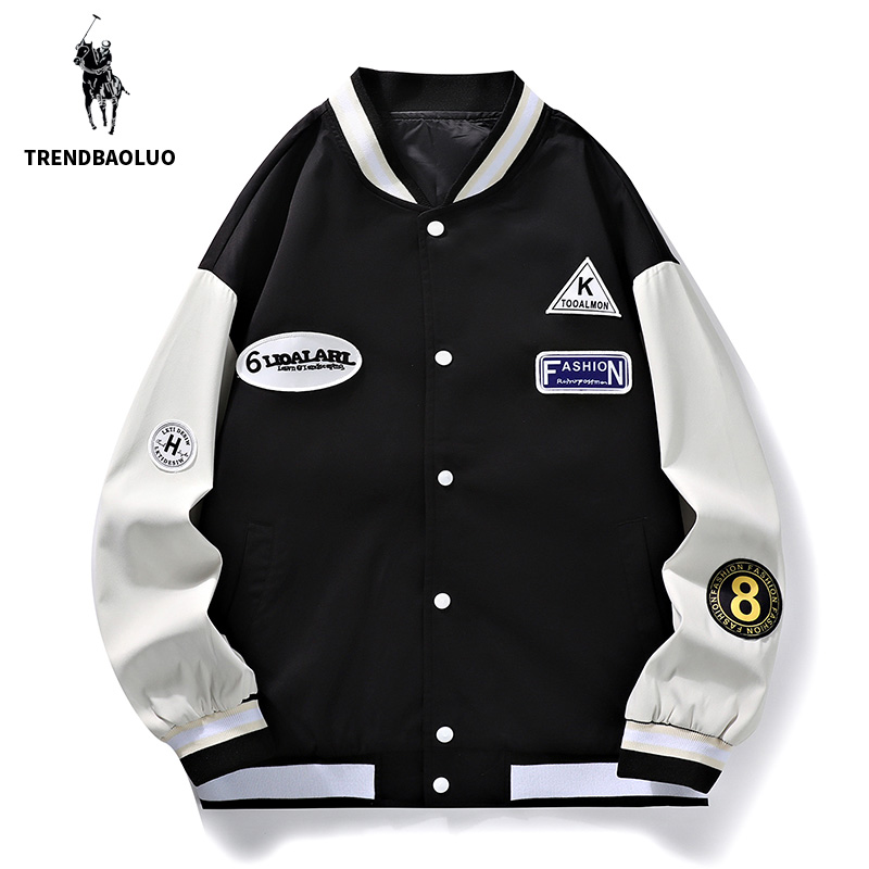 TRENDBAOLUO闪电保罗男女情侣夹克时尚高质量休闲百搭宽松棒球服B_联名品牌免税折扣店_男装-第3张图片-提都小院