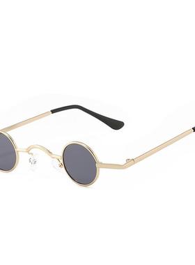 张予曦同款千禧妆眼镜国潮复古墨镜抖音网红街拍道具迷你小眼镜