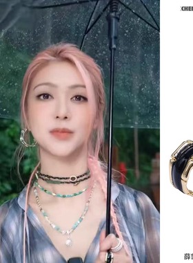 XHENXHEN张予曦沈梦辰管乐薛凯琪邓恩熙黄子弘凡浮光竹影系列戒指