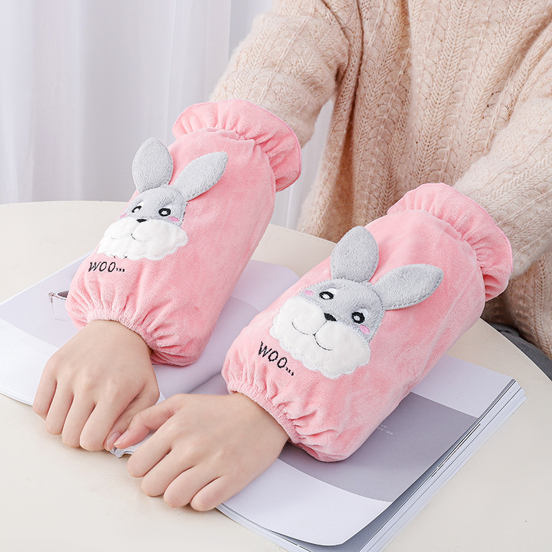 高级感袖套女2025新款冬女士耐脏护袖羽绒服洋气工作上班专用女式 - 图3