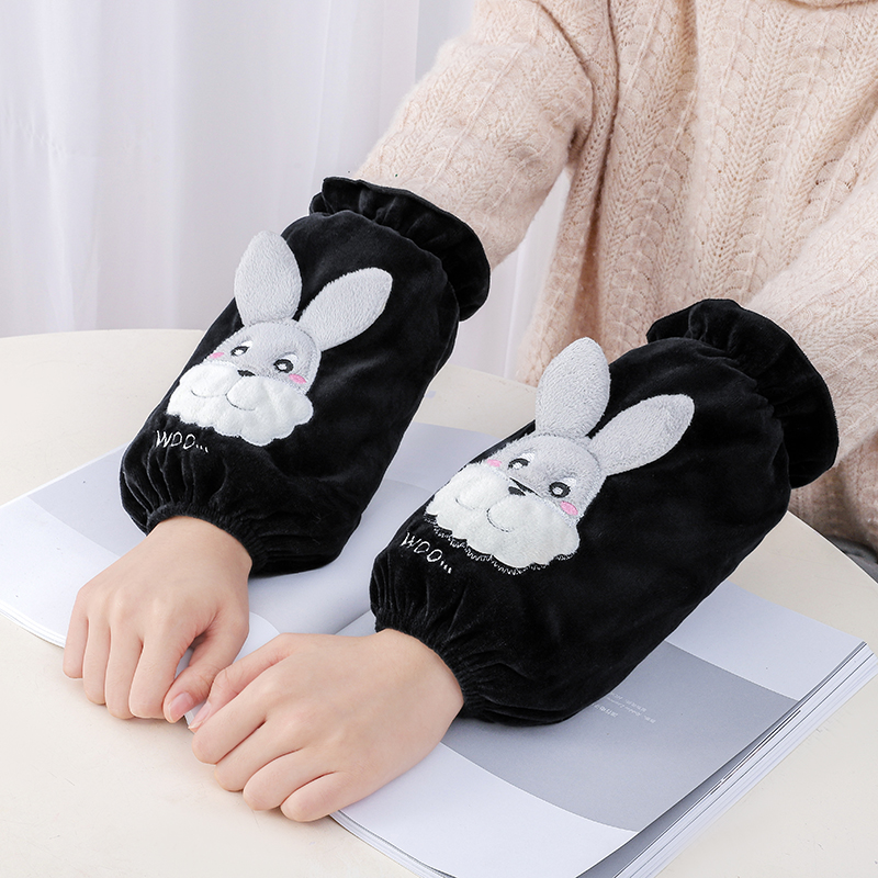 高级感袖套女2025新款冬女士耐脏护袖羽绒服洋气工作上班专用女式 - 图2