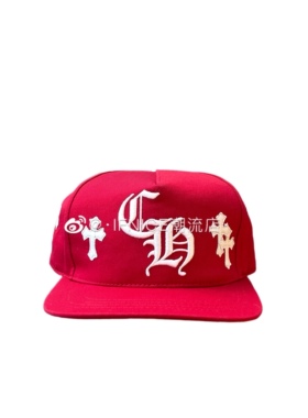 Chrome Hearts 克罗心 Snapback 白色十字架 红色棒球帽
