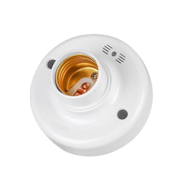 E27 screw voice-activated lamp holder automatically switches the lamp holder