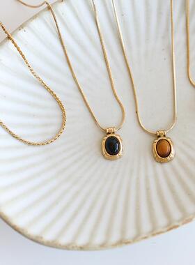 叠戴黑玛瑙小众轻奢百搭