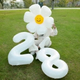 Брендовый белый цифровой дорожный воздушный шар, популярно в интернете