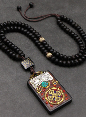 钵盂金碗菩提子手串佛珠古风项链