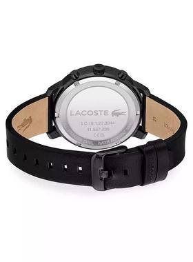 LACOSTE法国鳄鱼Replay男腕表2011177舒适流行黑色手表专柜海外购