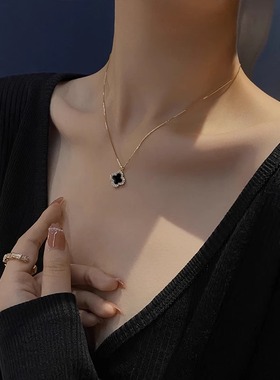 2026年新款高级感小众四叶草项链