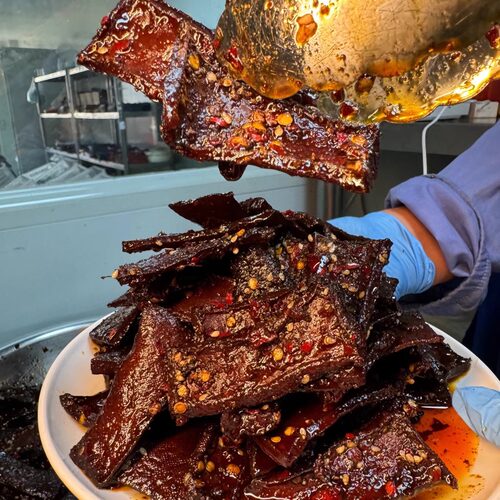 湖南特产麻辣新化冷水江麻辣豆腐干 香辣豆干办公室休闲零食小吃 - 图3