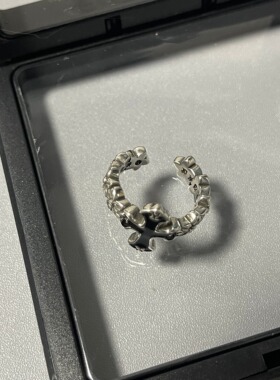 S925潮牌复古十字架戒指