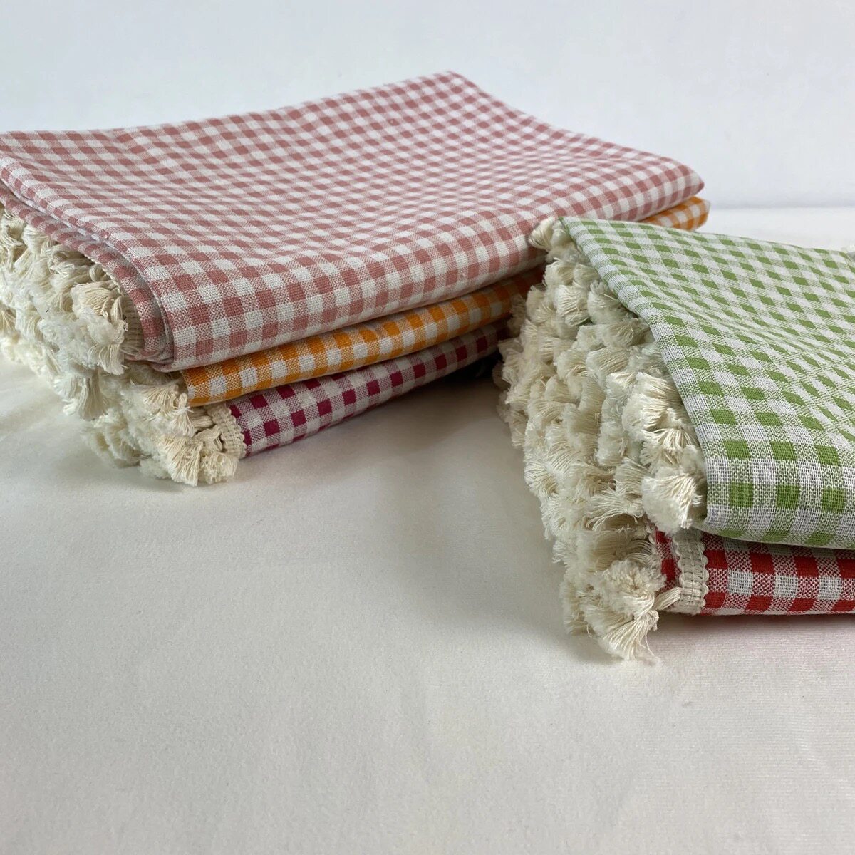 简约北欧ins桌布棉麻格子茶几布餐桌布艺小清新长正方形花边桌布