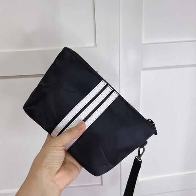 Simple black and white handbag makeup bag for women multifunctional