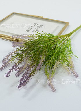 人造塑料石松把束仿真绿植跨境热销婚庆家居摆件塑料花室内装饰品