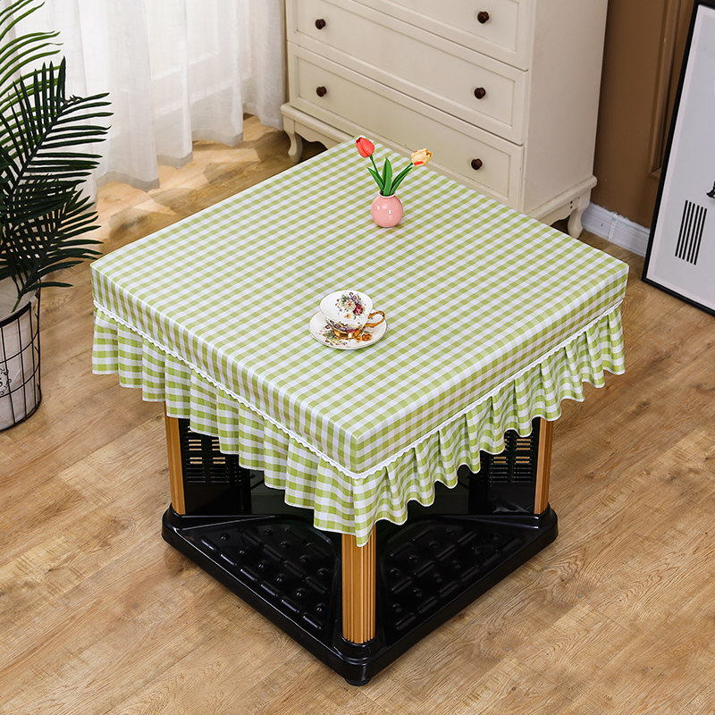 烤火桌罩布艺免洗防烫长桌布正方形套角麻将桌罩取暖桌电炉茶几套,淘宝优惠券,粉丝福利购,淘宝优惠卷