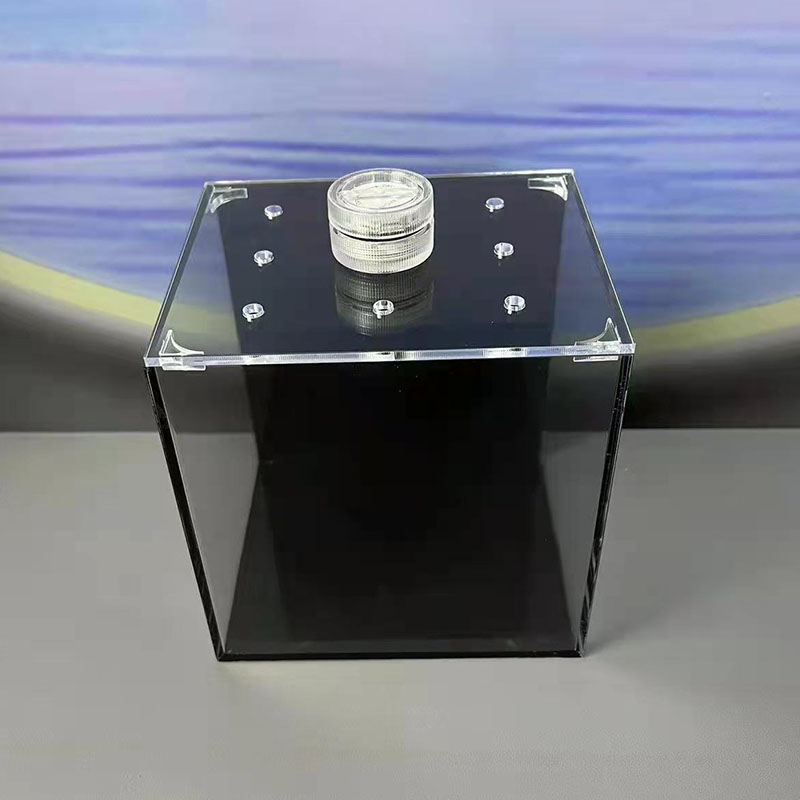 亚克力鱼缸斗鱼缸泰斗缸隔离小型缸专用迷你创意缸桌面生态缸 - 图1