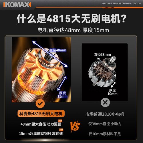 手电钻无刷冲击锂电转家用充电式手枪钻打孔工具多功能电动螺丝刀 - 图0