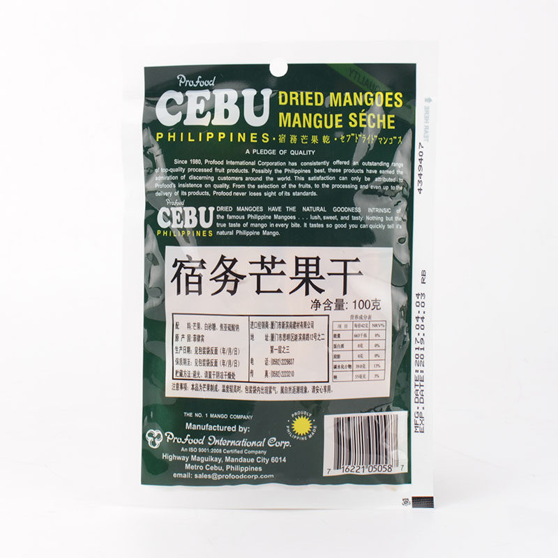 菲律宾进口cebu芒果500g干100g*5 美岁食品芒果干