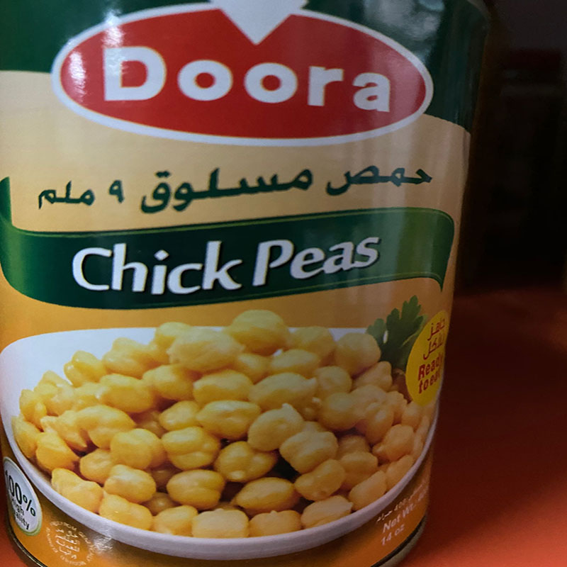 Canned chickpeas beans Tinned鹰嘴豆罐头熟沙拉用‏حمصحب-图1